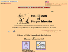 Tablet Screenshot of bluegrassbanjo.org